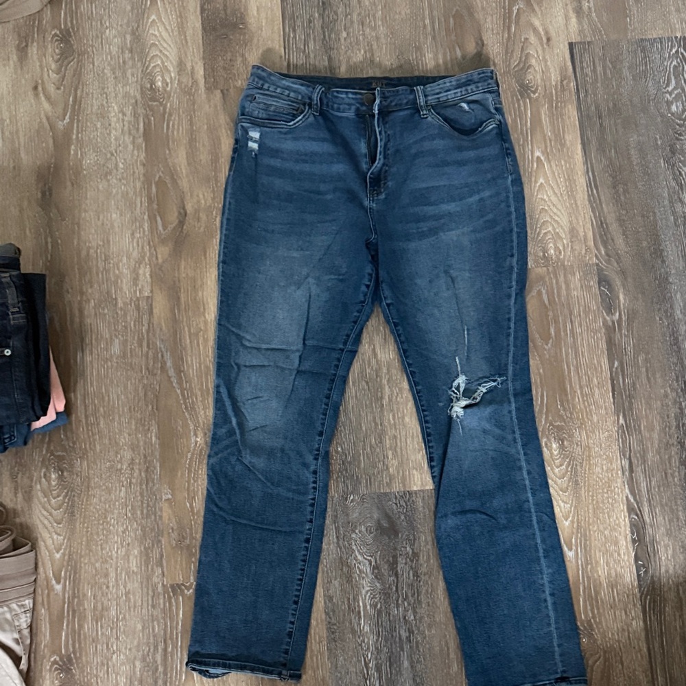 Kut from the Kloth Dark Blue Straight Leg Jeans